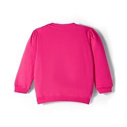 Babyhug Terry Knit Full Sleeves Sweatshirt with Bear Embroidery - Pink