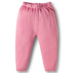 Babyhug Knit Full Sleeves  Front Open Sweater Sets With Floral Print - White & Pink