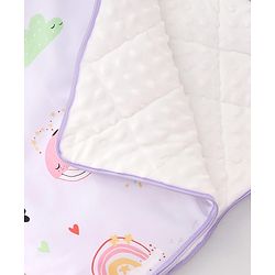 Babyhug Premium Sleeping Bag with Ultra Soft Bubble Lining Car Print - Blue| 100% Cotton| for 0-9 Months| Ultra Soft Lining| Smooth Zipper| All Season| Breathable & Cozy| Use as Carry Nest Mattress