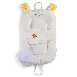 Babyhug Cozy Bubble Fabric Wraparound Sleep Nest for Newborns with Diaper Changing Mat - White| for 0 to 12 months| Soft Breathable Material| Supportive Base| Machine Washable| New Born Gifting Option