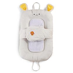 Babyhug Cozy Bubble Fabric Wraparound Sleep Nest for Newborns with Diaper Changing Mat - White| for 0 to 12 months| Soft Breathable Material| Supportive Base| Machine Washable| New Born Gifting Option
