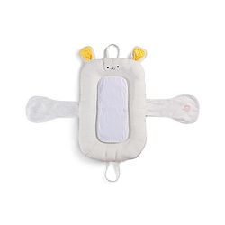 Babyhug Cozy Bubble Fabric Wraparound Sleep Nest for Newborns with Diaper Changing Mat - White| for 0 to 12 months| Soft Breathable Material| Supportive Base| Machine Washable| New Born Gifting Option
