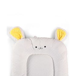 Babyhug Cozy Bubble Fabric Wraparound Sleep Nest for Newborns with Diaper Changing Mat - White| for 0 to 12 months| Soft Breathable Material| Supportive Base| Machine Washable| New Born Gifting Option