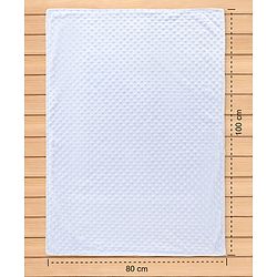 Babyhug Reversible Muslin Baby Blanket with Bubble Fabric Bear Bee Print - Green| New Born & Toddler Gifting| Machine Washable| Baby Safe| Travel Friendly| 0 - 12 Months