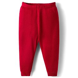 Babyhug Knitted Full Raglan Sleeves Design Sweater Set - Red & White