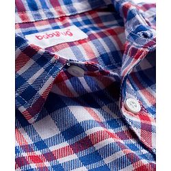 Babyhug Woven Full Sleeves Checkered Shirt - Multicolor