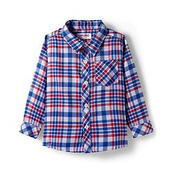 Babyhug Woven Full Sleeves Checkered Shirt - Multicolor