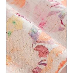 Babyhug Lurex Dobby Woven Full Sleeves Kurta Pajam Set Floral Print - Beige