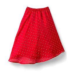 Babyhug Silk Woven Three Fourth Sleeves Choli Lehenga & Dupatta Set With Sequin Detailing & Floral Embroidery - Red