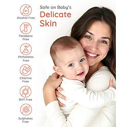 Babyhug Pro Sensitive pH 5.5 Peach Milk Bamboo Wipes - 72 Wipes