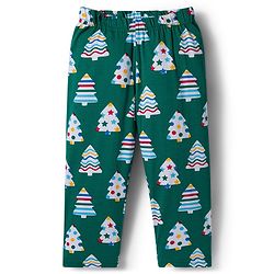 Babyhug Cotton Knit Full Sleeves Co-ord Night Suit with X-Mas Tree Print - Green