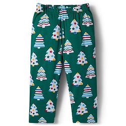 Babyhug Cotton Knit Full Sleeves Co-ord Night Suit with X-Mas Tree Print - Green