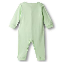 Babyhug 100% Cotton Interlock Knit Solid Colour Romper - Green