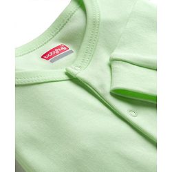 Babyhug 100% Cotton Interlock Knit Solid Colour Romper - Green