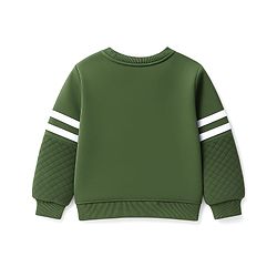 Babyhug Disney Terry Knit Drop Shoulder Full Sleeves Sweatshirt With Bambi Graphics - Green