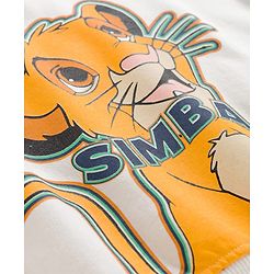 Babyhug Disney Terry Knit Full Raglan Sleeves Sweatshirt With Lion King Graphics - Multicolor