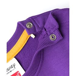 Babyhug Disney Terry Knit Full Sleeves Sweatshirt With Lion King Graphics - Lavender