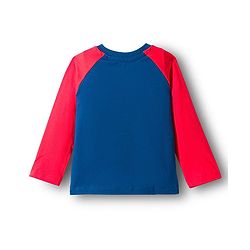 Babyhug Marvel Single Jersey Knit Full Raglan Sleeves Night Suit With Spider Man Graphics - Red & Blue