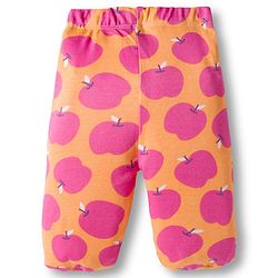 Babyhug Cotton Knit Footed Bootie Leggings with Fruits Print Pack of 3 - Light Green White & Orange