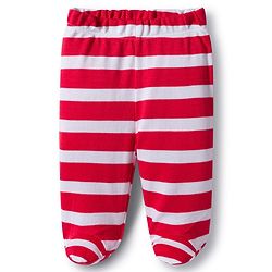 Babyhug Cotton Knit Bootie Leggings with Stripes & Star Print Pack of 3 - Red Light Blue & Yellow