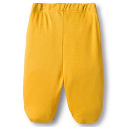 Babyhug Cotton Knit Bootie Leggings with Stripes & Star Print Pack of 3 - Red Light Blue & Yellow