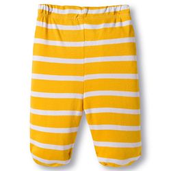 Babyhug Cotton Knit Bootie Leggings with Stripes & Fruits Print Pack of 3 - Red White & Yellow