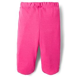 Babyhug Cotton Knit Footed Bootie Leggings with Heart & Polka Dot Print Pack of 3 - Orange Dark Pink & White