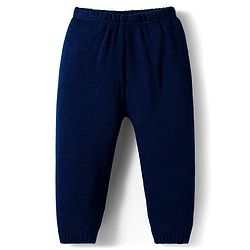 Babyhug Knitted Full Sleeves Sweater Set With Roar Design - Navy Blue