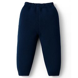 Babyhug Knit Full Sleeves Pullover Sweater Set - Navy Blue