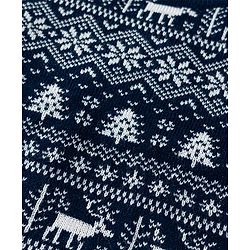 Babyhug Knit Full Sleeves Pullover Sweater Set with Aztec Design - Navy Blue