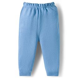 Babyhug Knit Full Sleeves Pullover Sweater Set With Tree Design - Navy Blue