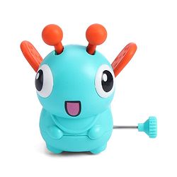Babyhug Dancing Colorful|Crawling Caterpillar Toy|Wind-Up Mechanism & Gear Movement|Fun Early Learning Activity for Toddlers|BIS|No Batteries Needed|Safe&Engaging|Pack of 2 pcs-(Blue/Green)