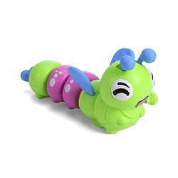 Babyhug Dancing Colorful|Crawling Caterpillar Toy|Wind-Up Mechanism & Gear Movement|Fun Early Learning Activity for Toddlers|BIS|No Batteries Needed|Safe&Engaging|Pack of 2 pcs-(Blue/Green)