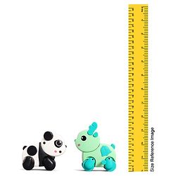Babyhug Fawn & Panda Zoo Zoomers Adventure Duo Wind-Up Toy - Pack of 2| Fun and Interactive| Encourages Crawling| No Batteries Needed| BIS Certified| Toy for 18+ months| Safe, Durable & Engaging