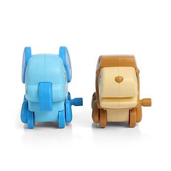 Babyhug Fawn & Panda Zoo Zoomers Adventure Duo Wind-Up Toy - Pack of 2| Fun and Interactive| Encourages Crawling| No Batteries Needed| BIS Certified| Toy for 18+ months| Safe, Durable & Engaging