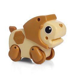 Babyhug Fawn & Panda Zoo Zoomers Adventure Duo Wind-Up Toy - Pack of 2| Fun and Interactive| Encourages Crawling| No Batteries Needed| BIS Certified| Toy for 18+ months| Safe, Durable & Engaging
