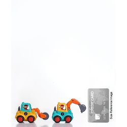 Babyhug Mini Builder Squad|Friction-Powered Construction Vehicles with Moving Parts|Fun & Interactive Engineering Toddler Play|Safe & Engaging |BIS|Pack of 4 (Digger/Bulldozer/Roller/Excavator)|2 yrs+