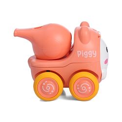 Babyhug Mini Builder Squad|Friction-Powered Construction Vehicles with Moving Parts|Fun & Interactive Engineering Toddler Play|Safe & Engaging |BIS|Pack of 4 (Digger/Bulldozer/Roller/Excavator)|2 yrs+