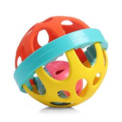 Babyhug Baby Rattles Pack of 2 | Bright Colors & Sounds|Promotes Motor Skills & Sensory Development|Fun & Engaging Toy|Safe, Non-Toxic|Improves Grasping Skill| Ideal Gift for 3+ Months | BIS Certified