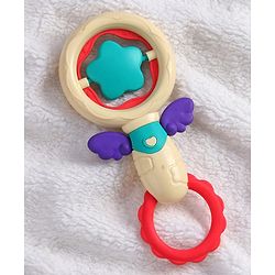 Babyhug Baby Rattles Pack of 2 | Bright Colors & Sounds|Promotes Motor Skills & Sensory Development|Fun & Engaging Toy|Safe, Non-Toxic|Improves Grasping Skill| Ideal Gift for 3+ Months | BIS Certified