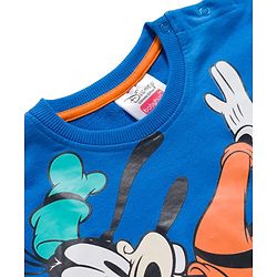 Babyhug Disney Terry Knit Full Sleeves Co-ords Sweatshirt & Lounge Pant Set with Mickey & Friends Graphic - Multicolor