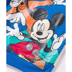 Babyhug Disney Terry Knit Full Sleeves Co-ords Sweatshirt & Lounge Pant Set with Mickey & Friends Graphic - Multicolor