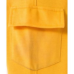 Babyhug Disney Terry Knit Full Sleeves Sweatshirt and Track Pant with Mickey Mouse Graphic - Yellow
