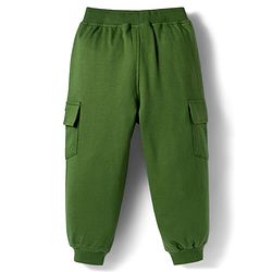 Babyhug Disney Terry Knit Full Sleeves Sweatshirt and Track Pant with Lion King Graphic & Badge Detailing - Olive Green