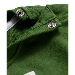 Babyhug Disney Terry Knit Full Sleeves Sweatshirt and Track Pant with Lion King Graphic & Badge Detailing - Olive Green