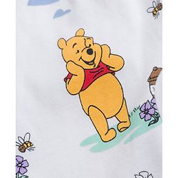 Babyhug Disney Interlock Knit Full Sleeves Onesie with Leggeing Set & Winnie the Pooh Graphic - Sea Green & White