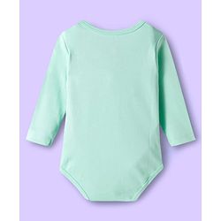 Babyhug Disney Interlock Knit Full Sleeves Onesie with Leggeing Set & Winnie the Pooh Graphic - Sea Green & White