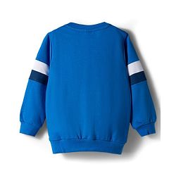 Babyhug Disney Terry Knit  Full Sleeves Sweatshirt and Track Pant with Mickey Mouse Graphic - Blue