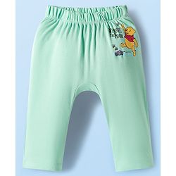 Babyhug Disney Interlock Knit Full Length Diaper Leggings with Winnie The Pooh Graphics Pack of 3 - White Light Green & Lilac