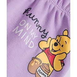Babyhug Disney Interlock Knit Full Length Diaper Leggings with Winnie The Pooh Graphics Pack of 3 - White Light Green & Lilac
